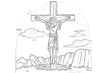 Jesús en la cruz para adultos