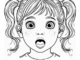 girl with pigtails