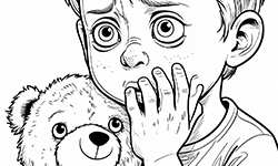 kids with bear
