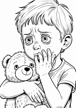 kids with bear