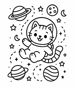 the astronaut kitten