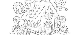 candy store for kids to coloring