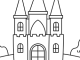 castle for kids to coloring