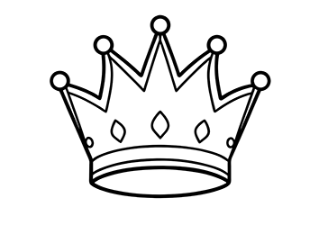 crown for kids to coloring