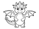 dragon for kids to coloring