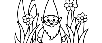 elf for kids to coloring