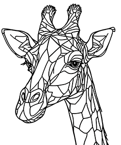 giraffe for youth to coloring