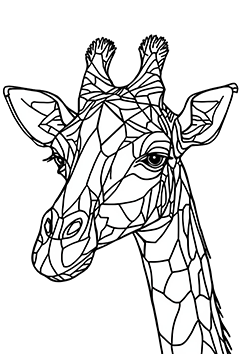 giraffe for youth to coloring