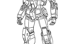geometric robot for youth to coloring