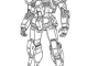 geometric robot for youth to coloring