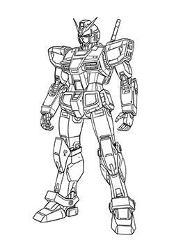 geometric robot for youth to coloring