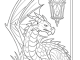 geometry dragons for youth to coloring