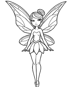 geometry fairy for youth to coloring