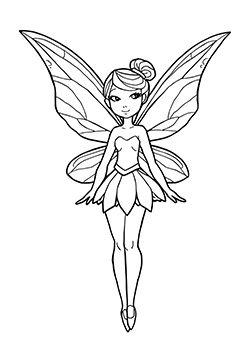 geometry fairy for youth to coloring
