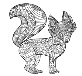 geometry fox to coloring