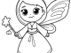 fairy godmother coloring page for kids
