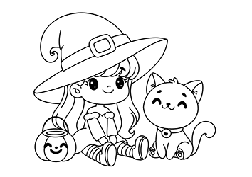 halloween for little kids to coloring