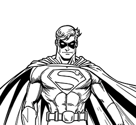 superhero for kids to coloring