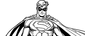 superhero for kids to coloring