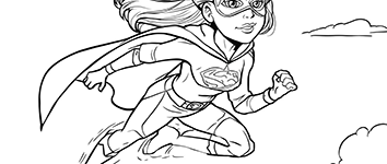 superhero for kids to coloring