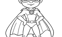 heroe kids to coloring
