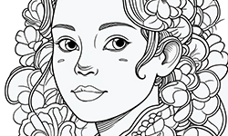 mandala woman for kids
