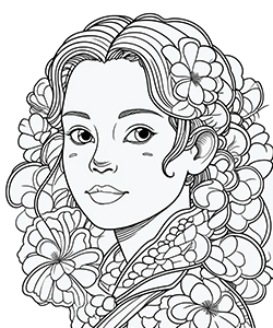 mandala woman for kids