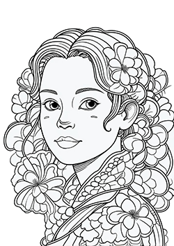 mandala woman for kids