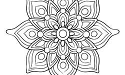 mandala for kids to coloring