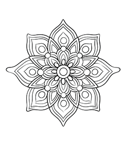 mandala for kids to coloring