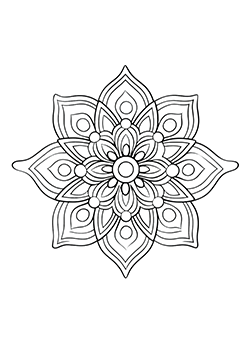 mandala for kids to coloring