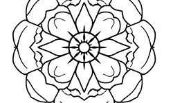 mandala for kids to coloring