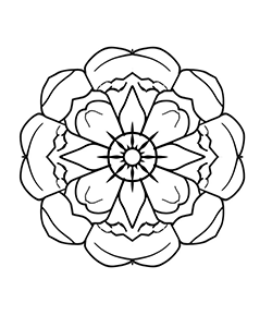 mandala for kids to coloring