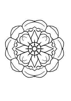 mandala for kids to coloring