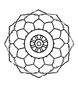 mandala for kids to coloring