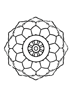 mandala for kids to coloring