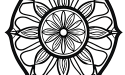 mandala for kids to coloring
