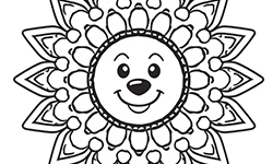 mandala for kids to coloring