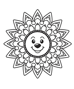 mandala for kids to coloring