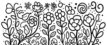 A flower mandala for kids to coloring