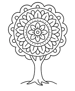 mandala tree for kids