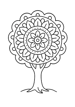 mandala tree for kids