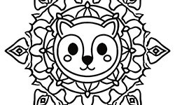 mandala for kids to coloring