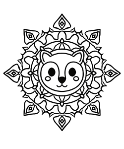 mandala for kids to coloring