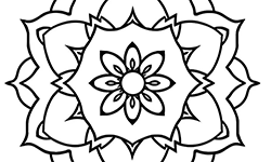 mandala for kids to coloring