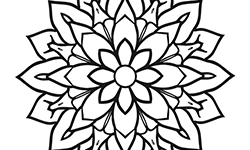 mandala for kids to coloring