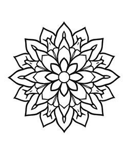 mandala for kids to coloring