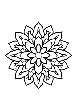 mandala for kids to coloring