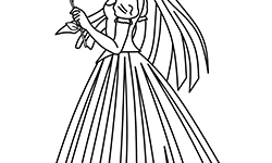 princess for little kids to coloring