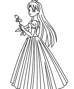 princess for little kids to coloring